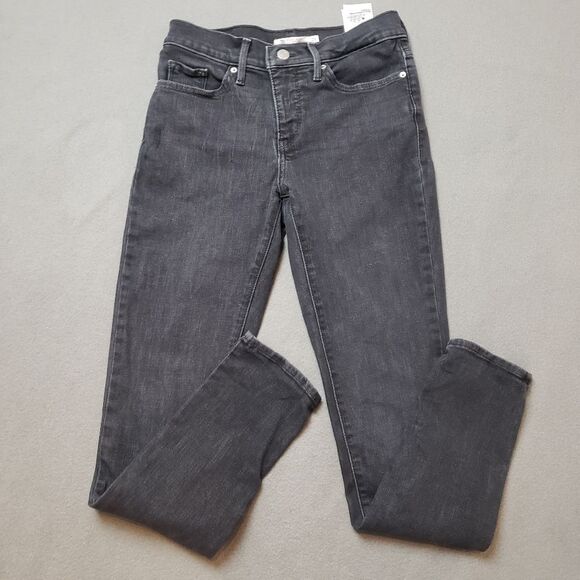 Levis shaping skinny 311 black jean denim size 26 - Picture 6 of 12